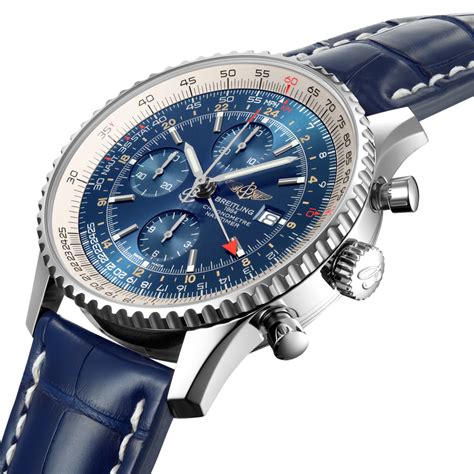 breitling blue face|breitling navitimer 46mm blue.